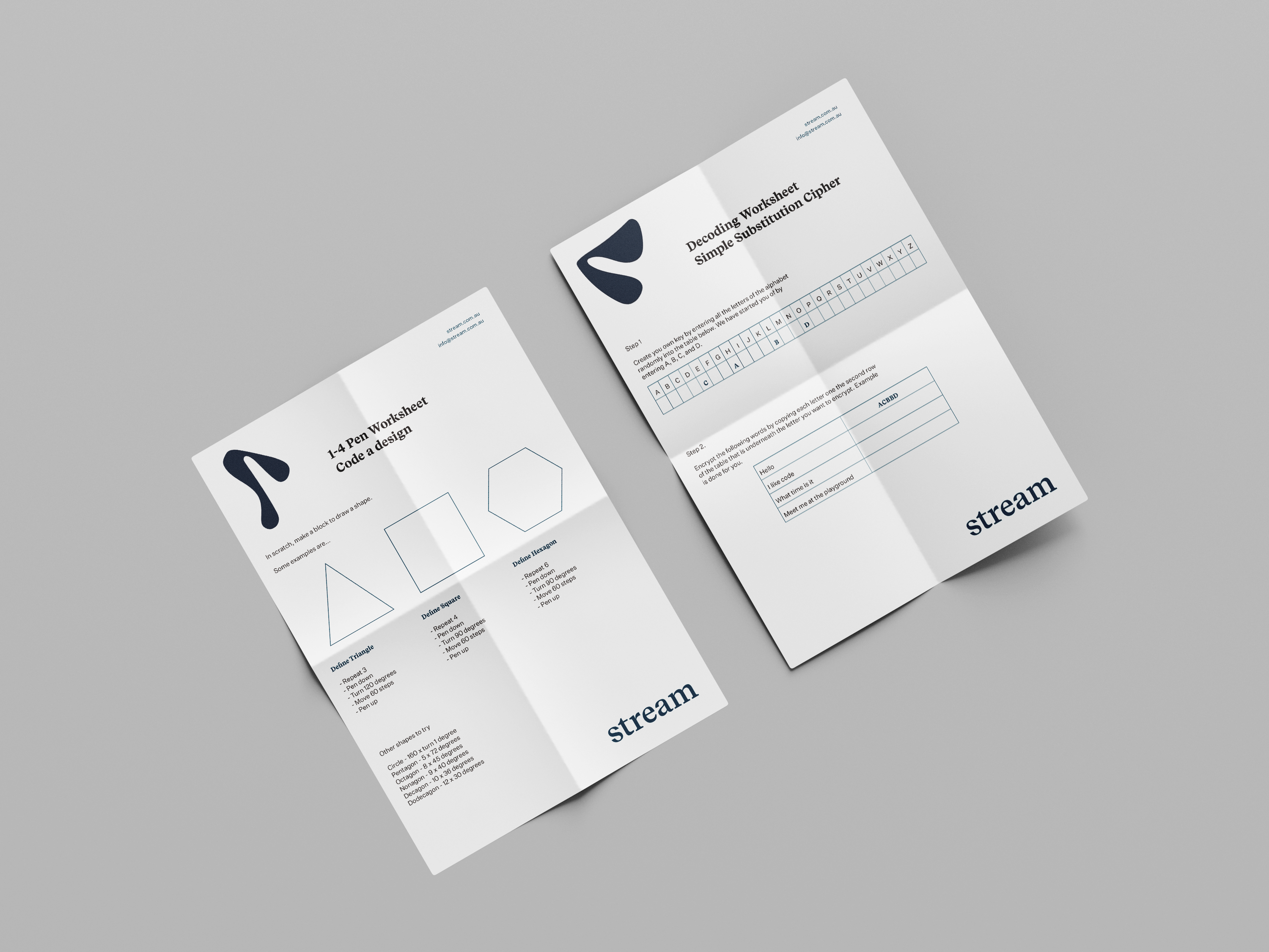 Stream student worksheets