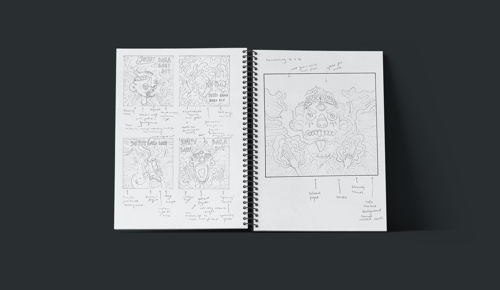 Sussy Baka Baby Boy – Design Sketches